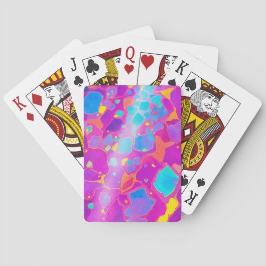 Jeu De Cartes Cosmic Abstrait coloré moderne (dos)