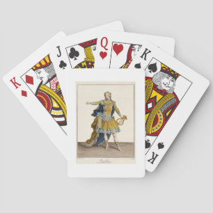 Jeu De Cartes Costume for Apollo in the opera 'Phaethon', engrav