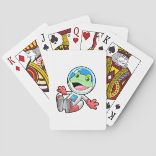 Jeu De Cartes Costume spatial de l'astronaute de grenouille