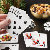 Jeu De Cartes Costume traditionnel d'Alsace, France (In Situ)