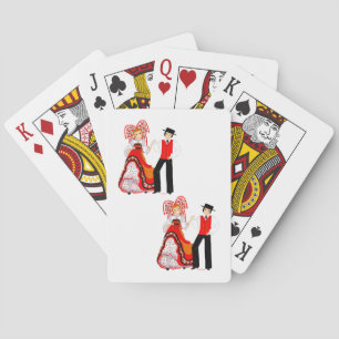 Jeu De Cartes Costume traditionnel d'Alsace, France