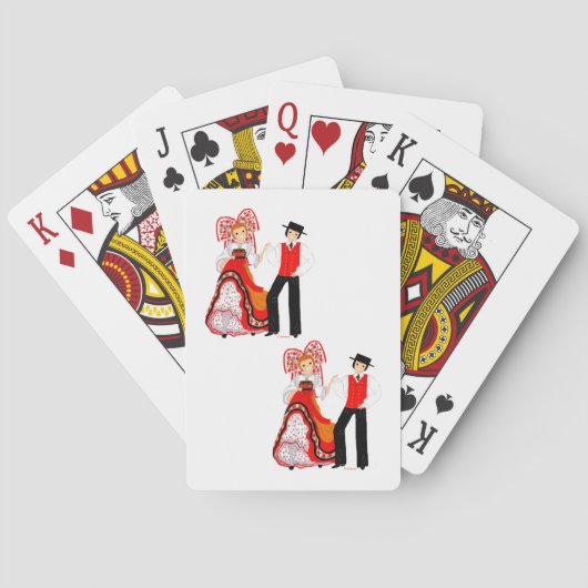 Jeu De Cartes Costume traditionnel d'Alsace, France (dos)
