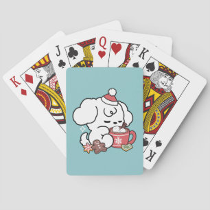 Jeu De Cartes Cosy Puppy Dreams - Chocolat chaud et Noël