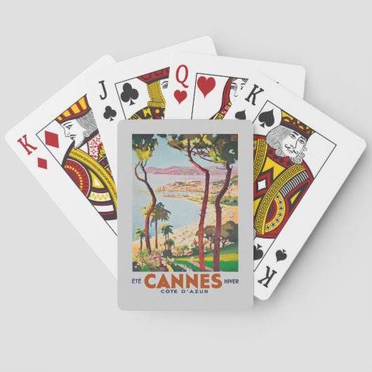 Jeu De Cartes Côte vintage d'Azur Cannes (dos)
