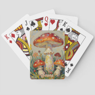 Jeu De Cartes Cottage Core Champignon Personnalisé