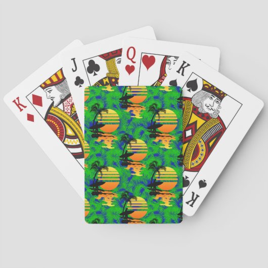 Jeu De Cartes Coucher de soleil (dos)
