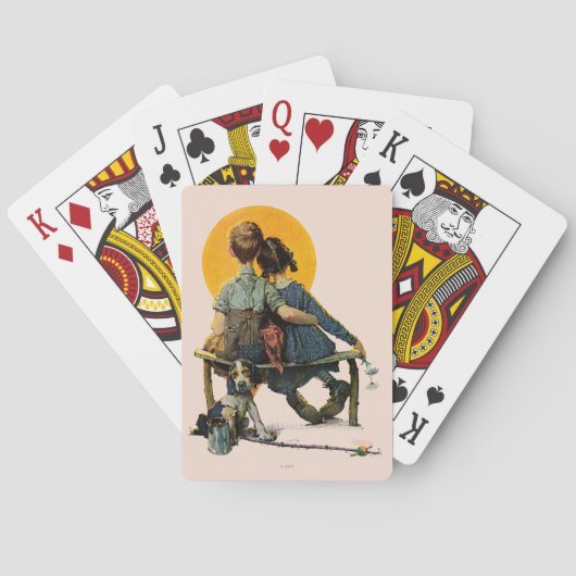 Jeu De Cartes Coucher de soleil (dos)