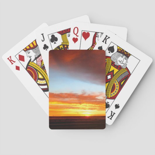 Jeu De Cartes Coucher de soleil 3 (dos)