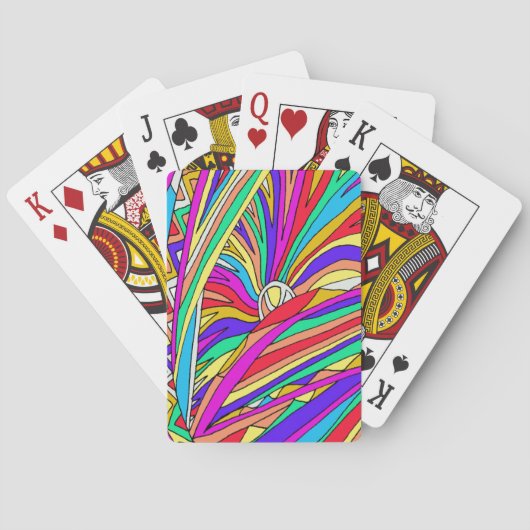 Jeu De Cartes Coucher de soleil Abstrait (dos)