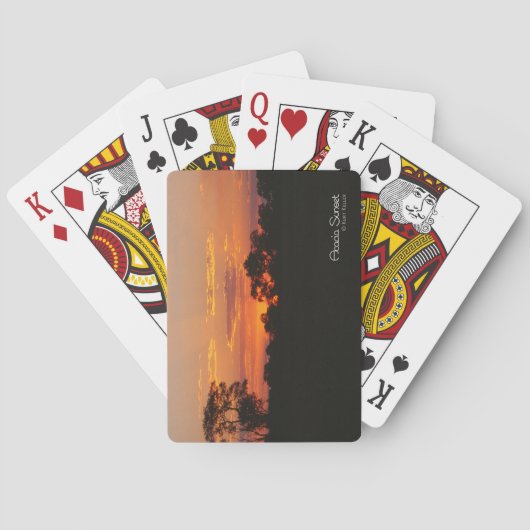 Jeu De Cartes Coucher de soleil Acacia (dos)