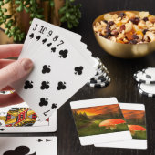 Jeu De Cartes Coucher de soleil d'automne. (In Situ)