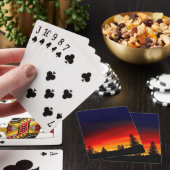 Jeu De Cartes Coucher de soleil de Yellowstone (In Situ)