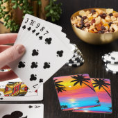 Jeu De Cartes Coucher de soleil sur la plage (In Situ)