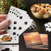 Jeu De Cartes coucher de soleil sur l'eau (In Situ)