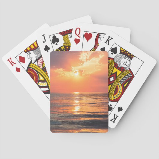 Jeu De Cartes coucher de soleil sur l'eau (dos)