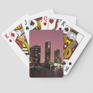 Jeu De Cartes Coucher de soleil sur Miami après une tempête
