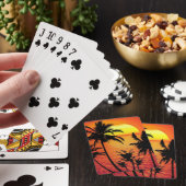 Jeu De Cartes Coucher de soleil tropical (In Situ)