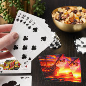 Jeu De Cartes Coucher du soleil (In Situ)