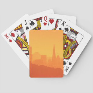 Jeu De Cartes Coucher du soleil lumineux de San Francisco