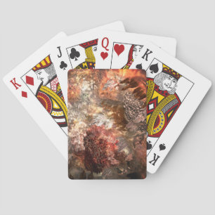 Jeu De Cartes Couches de cristaux avec teinte rustique