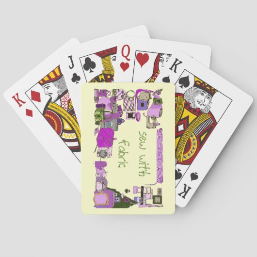 Jeu De Cartes Coudre Avec Tissu Lecture Cartes (dos)