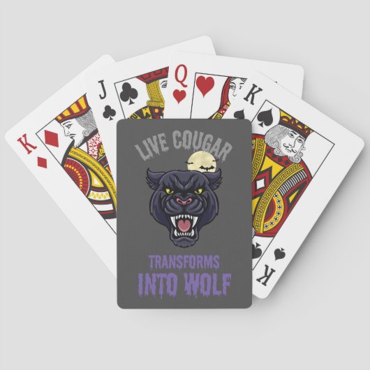 Jeu De Cartes cougar live  (dos)