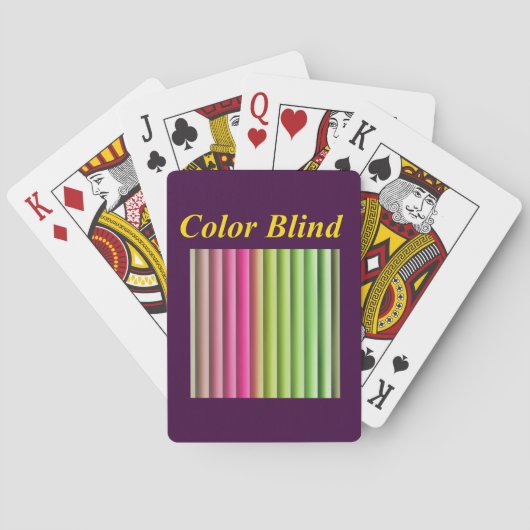 Jeu De Cartes Couleur Aveugle (dos)
