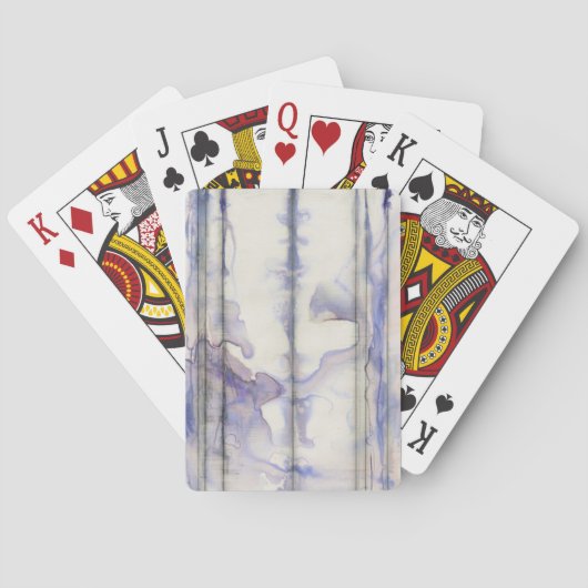 Jeu De Cartes Couleur d'aquarelle Violet Free Expression (dos)