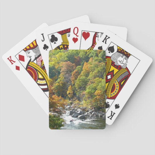 Jeu De Cartes Couleur d'automne dans le parc d'état d'Ohiopyle (dos)