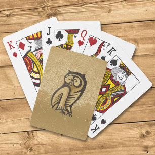 Jeu De Cartes Couleur du symbole de hibou