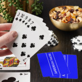 Jeu De Cartes Couleur solide bleu néon (In Situ)