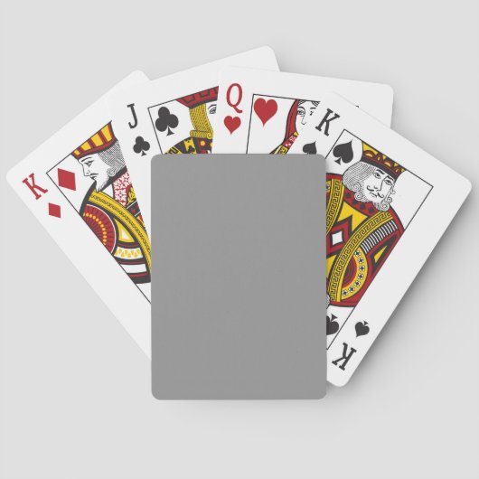 Jeu De Cartes Couleur solide gris lune (dos)