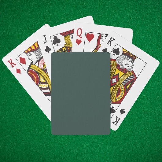 Jeu De Cartes Couleur solide vert chasseur