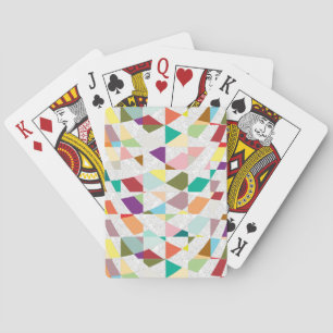 Jeu De Cartes Couleurs Abstraites Damask
