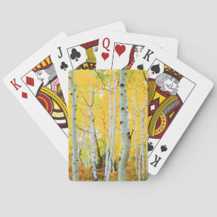 Jeu De Cartes Couleurs d'automne des arbres d'Aspen 1