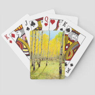 Jeu De Cartes Couleurs d'automne des arbres d'Aspen 4