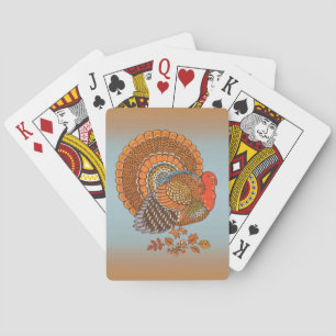 Jeu De Cartes Couleurs d'automne Turquie Feuilles Thanksgiving