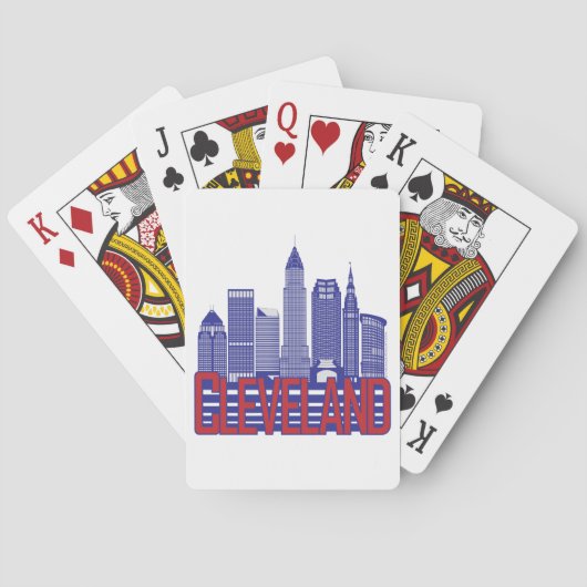 Jeu De Cartes Couleurs de ville de Cleveland (dos)