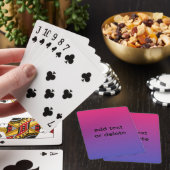 Jeu De Cartes Couleurs dégradées rose et violet (In Situ)