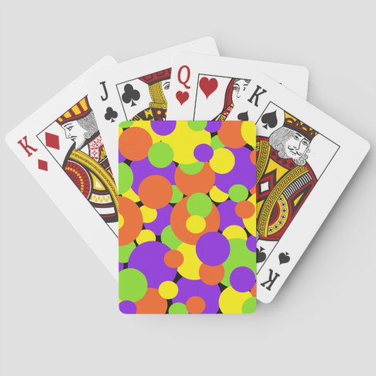 Jeu De Cartes Couleurs d'Halloween | Cercles | (dos)
