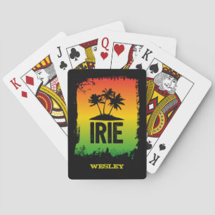 Jeu De Cartes Couleurs du drapeau rasta IRIE jamaïcain Tropical