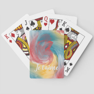 Jeu De Cartes Couleurs en cravate-coloris Gras Peinture en Aquar