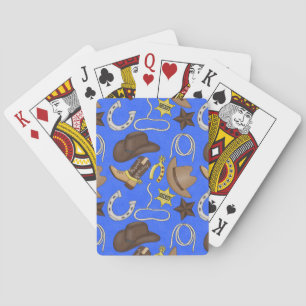 Jeu De Cartes Country Western cowboy motif jouer aux cartes