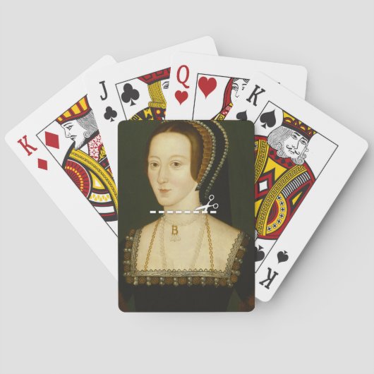 Jeu De Cartes Coupe ici - Anne Boleyn (dos)
