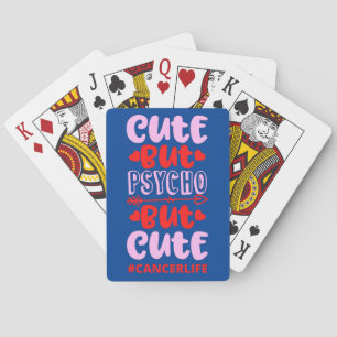 Jeu De Cartes COUPER MAIS PSYCHO MAIS CUT #CANCERLIFE drôle anni