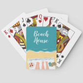 Jeu De Cartes Couple bronzage en bord de mer Illustration Beach (dos)