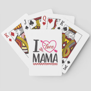 Jeu De Cartes Couple cadeau I Love Mama