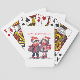Jeu De Cartes Couple de Noël - L'amour est dans l'air