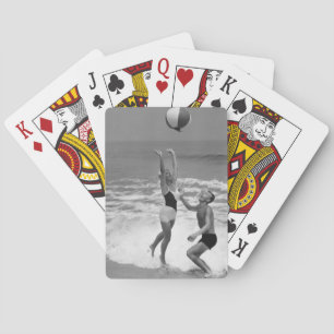 Jeu De Cartes Couple jouant avec un Beachball