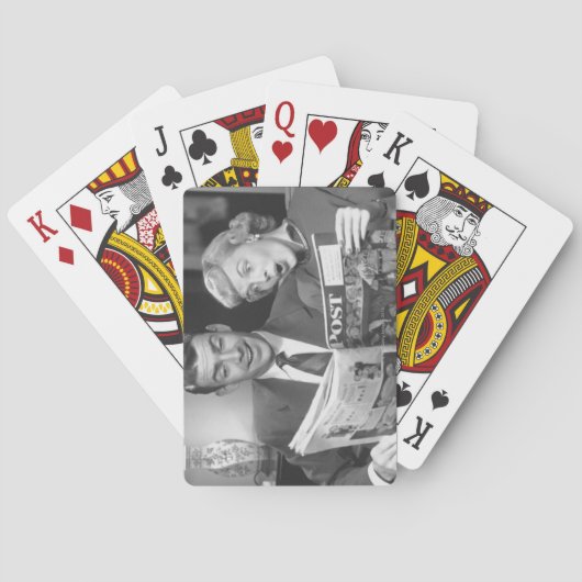 Jeu De Cartes Couple lisant un magazine (dos)